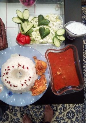 عکسی از دستور چلومرغ ساده خودم پز