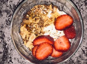 Una foto de Idea de merienda/desayuno saludable !