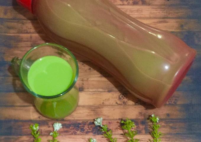 Bagaimana cara membuat Thai Green Tea 1 Liter  sesuai selera