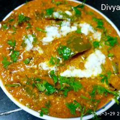 A picture of Bell pepper salan.