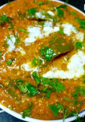 A picture of Bell pepper salan.