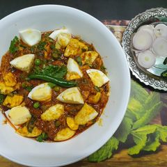 A picture of Dhaba Style Palak Chicken Bharta.
