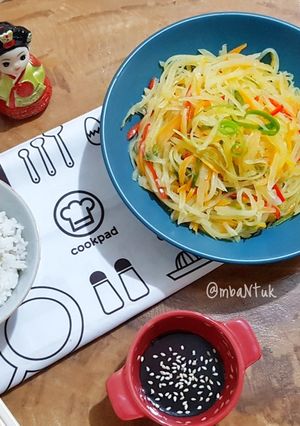 Foto resep Gamja Bokkeum (Korean Stir Fry Potatoes)