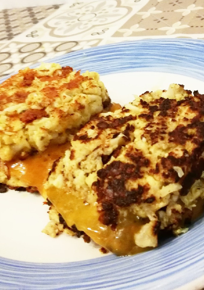 Una foto de Sándwich de coliflor