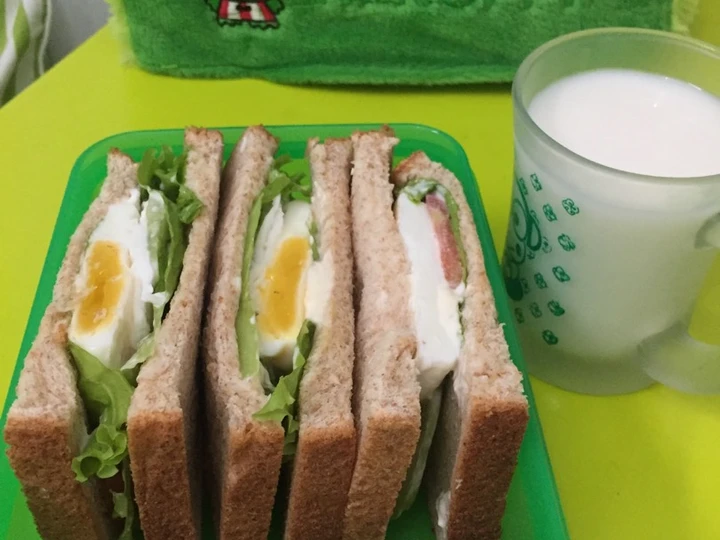 Langkah Mudah untuk Membuat Resep Sandwich telur mayones yang Lezat Sekali Anti Ribet, Mantap