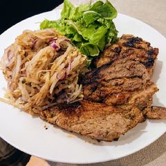 A picture of Grilled Pork Shoulder Steaks.