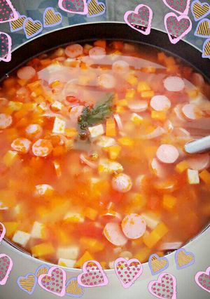 Foto resep Sup merah suka-suka