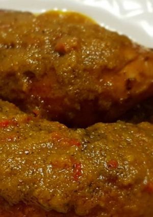 Foto resep Ayam panggang bumbu sate