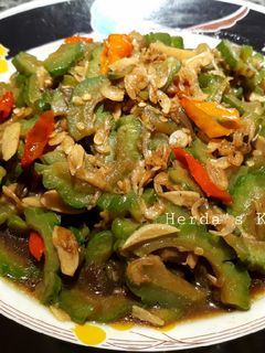 Foto resep Tumis Pare Rebon Pedas