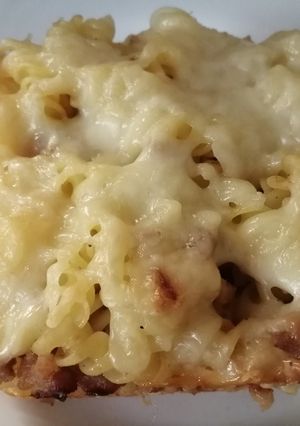 Rakott tészta darált hússal recept fotója