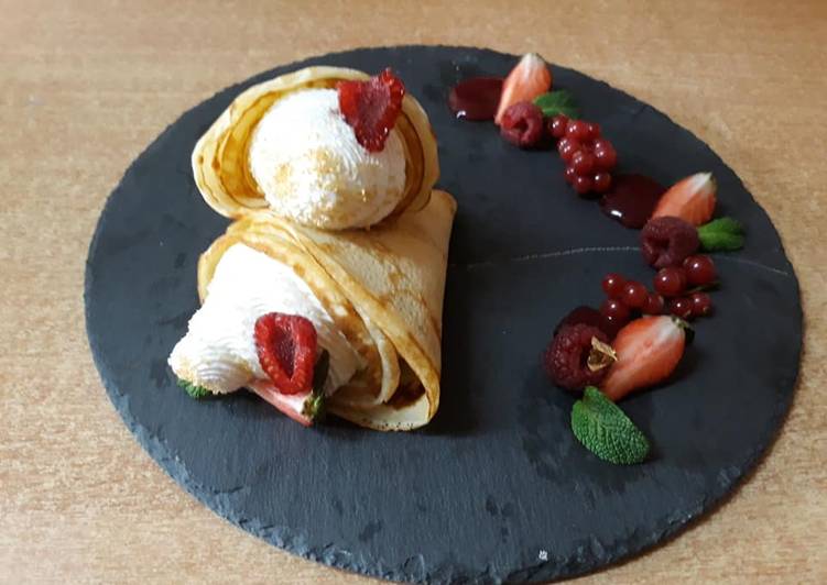 Cornets de crêpes