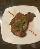 Bistec de costilla agridulce