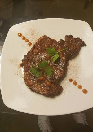 Una foto de Bistec de costilla agridulce