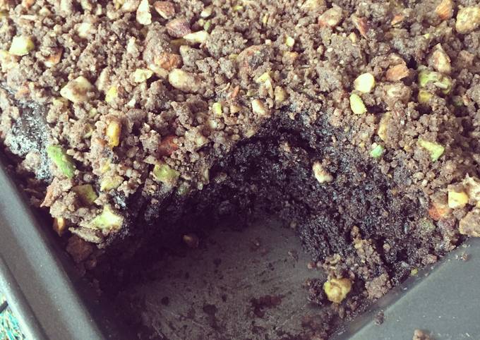 Recipe of Favorite Eggless Coffee Chocolate cake with Nut Cb