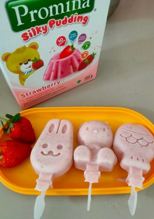 Foto resep Es krim smooth Strawbery 🍓(untuk bayi yg sedang Tumgi)