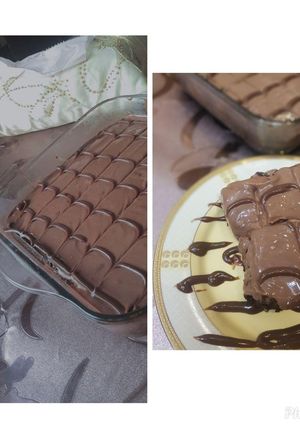 A picture of Nutella eggless brownies.
