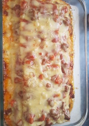 Una foto de Lasaña fácil y rápido de carne