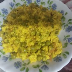 A picture of Mater paneer bhurji.