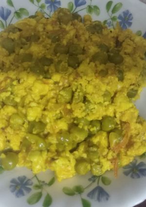 A picture of Mater paneer bhurji.