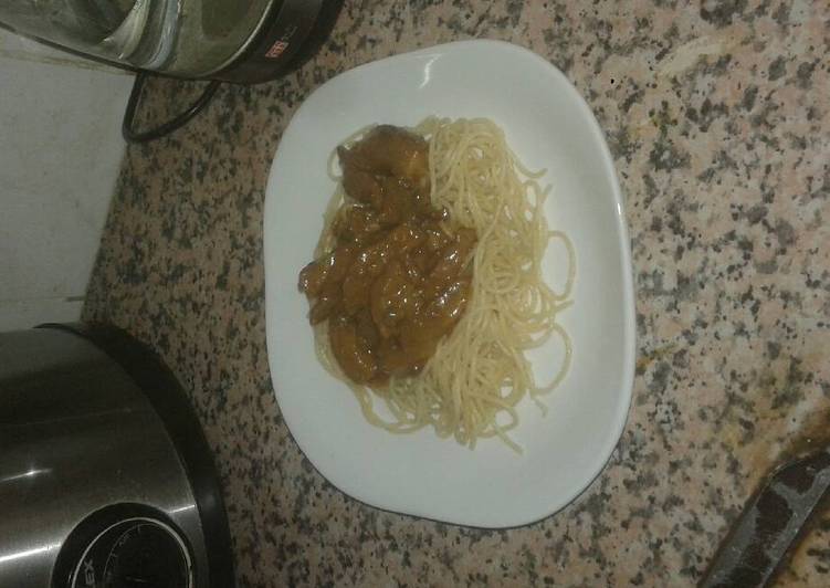 Spaghetti &amp; steak