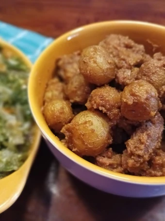 Langkah Mudah untuk Membuat Resep 8. Rendang daging dan kentang yang Lezat Sekali Anti Ribet, Mantap