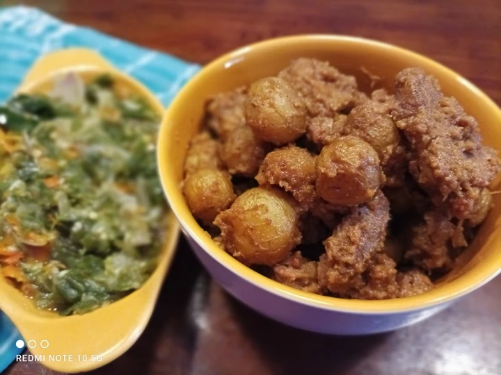 Langkah Mudah untuk Membuat Resep 8. Rendang daging dan kentang yang Lezat Sekali Anti Ribet, Mantap
