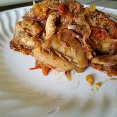 A picture of Dry fry chicken.