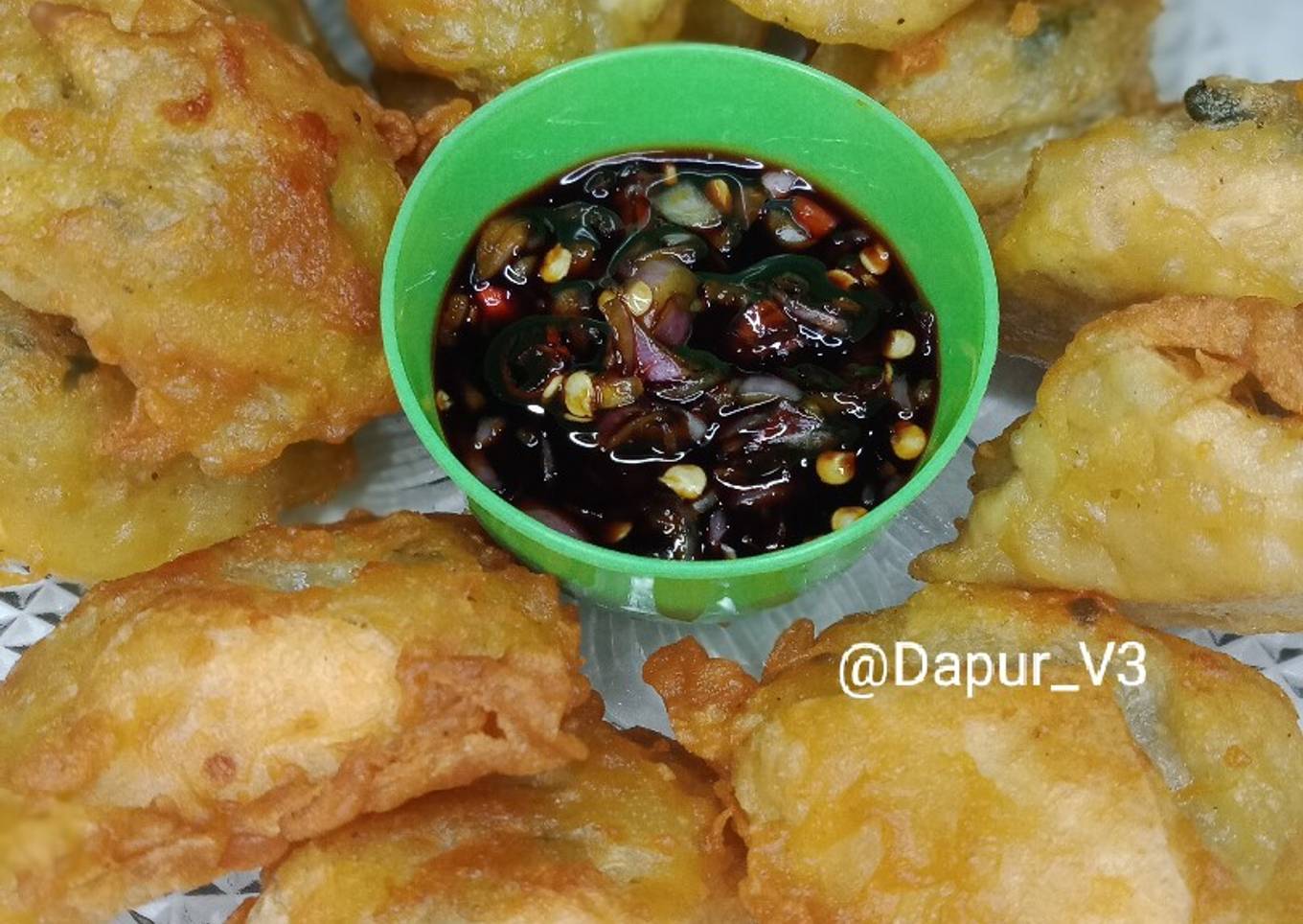 Tahu aci dan sambel kecap