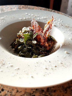 Foto di Spinatspätzle al burro, salvia e speck
