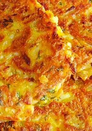 A picture of Aloo cheela | Aloo snacks | Potato pancakes.