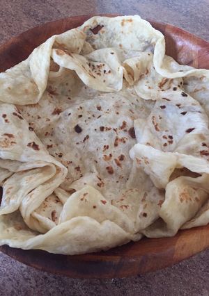 صورة لوصفة خبز هش وسريع بدون خميره