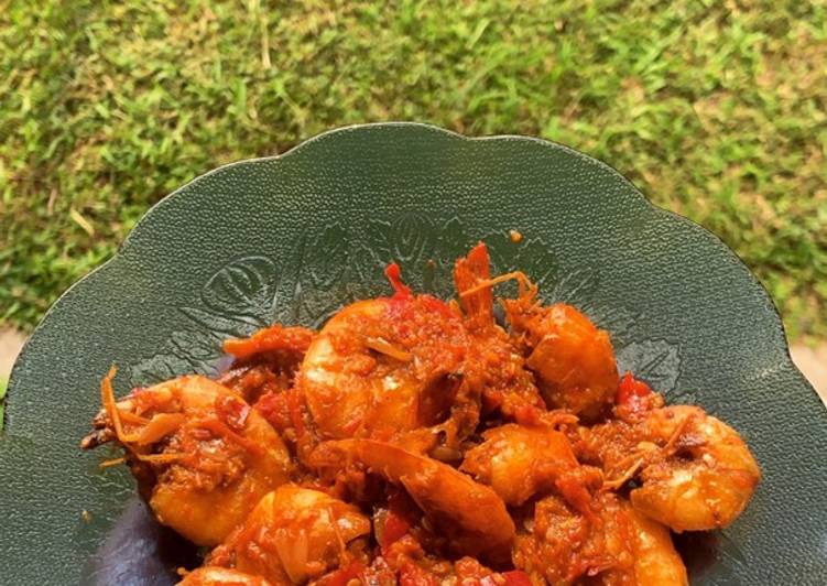 Sambel goreng udang super pedas