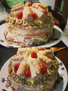 Una foto de Fiambre Aleman o Torre de panqueques