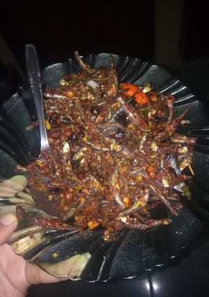 Foto resep Ikan asin + kacang tanah balado