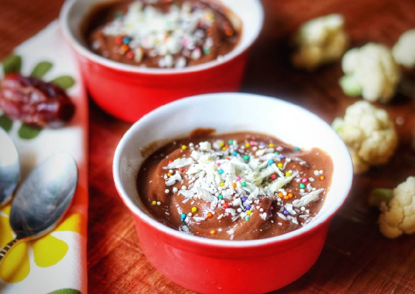 Cauliflower choco pudding