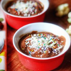 A picture of Cauliflower choco pudding.