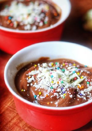 A picture of Cauliflower choco pudding.