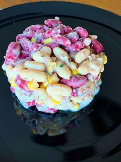 Una foto de Ensalada de alubias rojiblancas