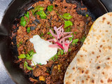 Baked harissa lamb mince stew