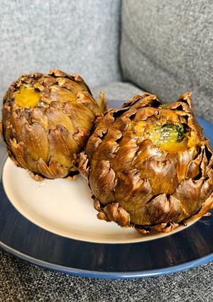 鹽焗朝鮮薊 Salt-Baked Artichokes 的食譜成品照片