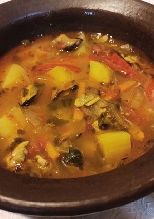 Una foto de Caldillo de mariscos