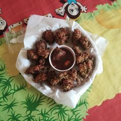A picture of Palak ke Chatpte pakode.