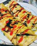 台式粉漿蛋餅(Traditional Taiwanese Omelette Rolls)