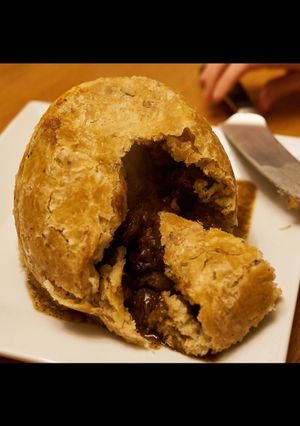 A picture of Venison & Kidney Pudding.