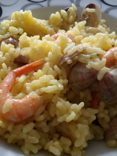 Una foto de Arroz a la marinera