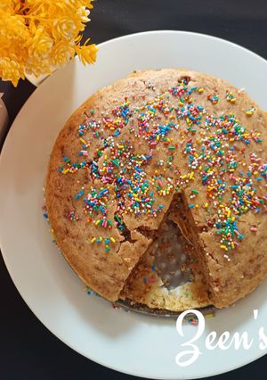A picture of Beetroot Halwa Cake.