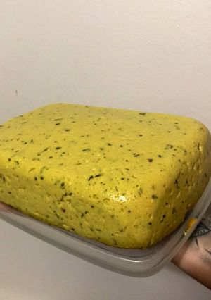 Una foto de Queso proteico de garbanzos 🌿