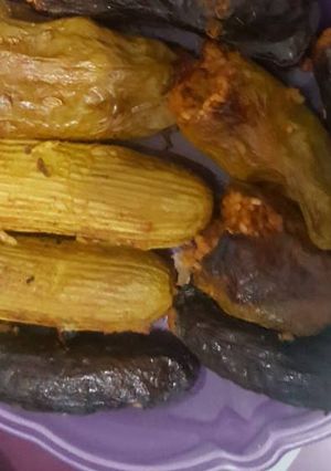 صورة لوصفة محشي بتنجان وكوسه وفلفل