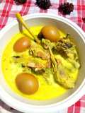 Opor ayam kampung telur bebek