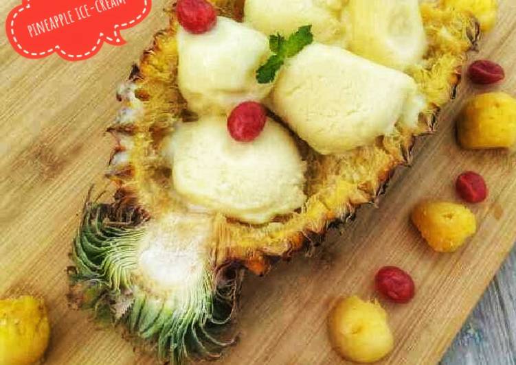 Recipe of Favorite Pineapple ice-cream